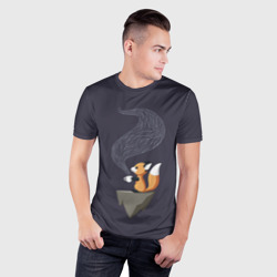 Мужская футболка 3D Slim Coffee Fox - фото 2