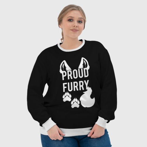 Женский свитшот 3D Proud Furry - фото 6