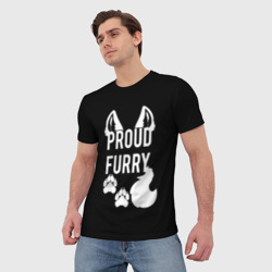 Мужская футболка 3D Proud Furry - фото 2