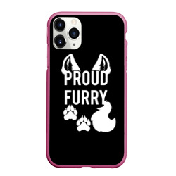 Чехол для iPhone 11 Pro Max матовый Proud Furry