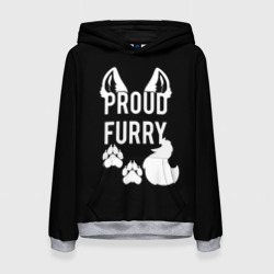 Женская толстовка 3D Proud Furry