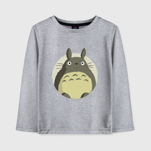 Детский лонгслив хлопок Totoro, цвет меланж