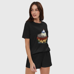 Женская пижама с шортиками хлопок Сладкий Тоторо - фото 2