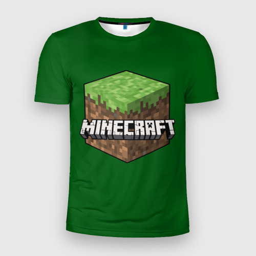 Мужская футболка 3D Slim Minecraft, цвет 3D печать