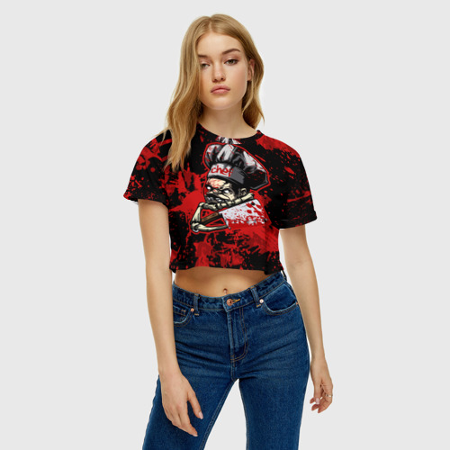 Женская футболка Crop-top 3D Pudge - фото 4