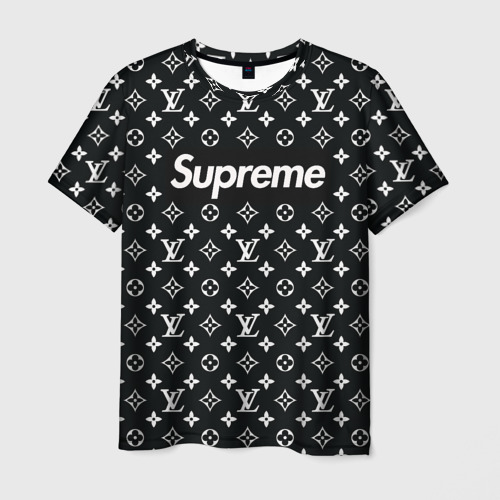Мужская футболка 3D Supreme x Louis Vuitton Фото 01 Мужская футболка 3D Supreme x Louis Vuitton Фото 01