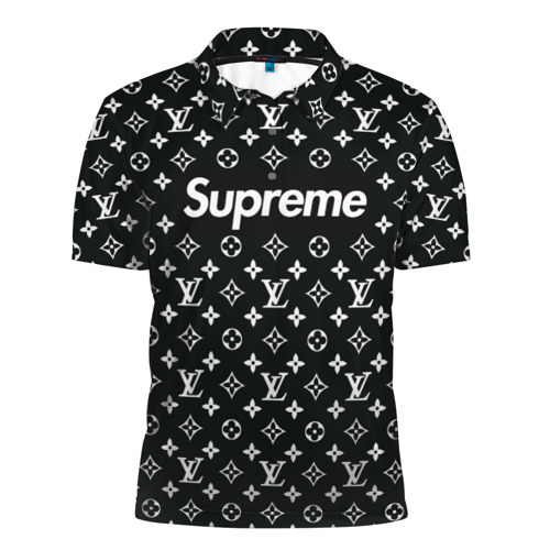 Мужская рубашка поло 3D Supreme x Louis Vuitton Фото 01 Мужская рубашка поло 3D Supreme x Louis Vuitton Фото 01