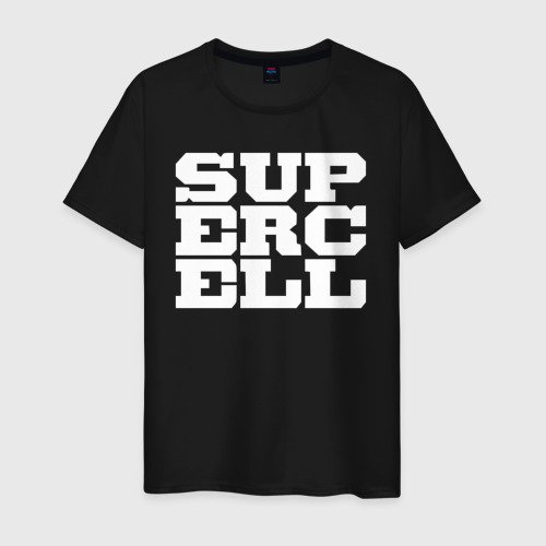 Мужская футболка хлопок Supercell, цвет черный