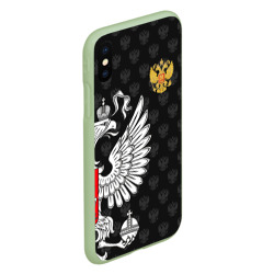 Чехол для iPhone XS Max матовый Россия Премиум Black - фото 2