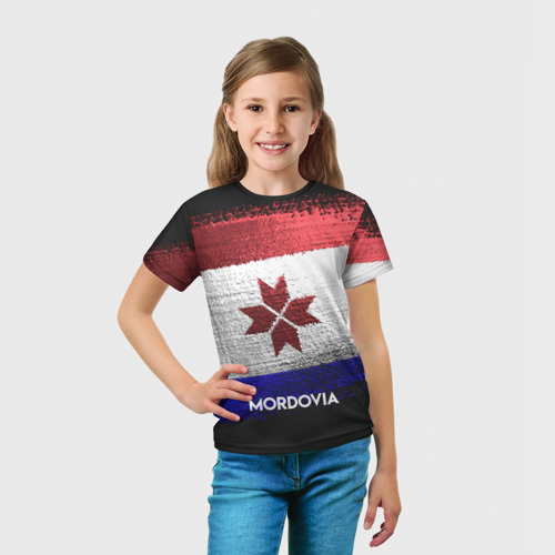 Детская футболка 3D MORDOVIA(Мордовия), цвет 3D печать - фото 5
