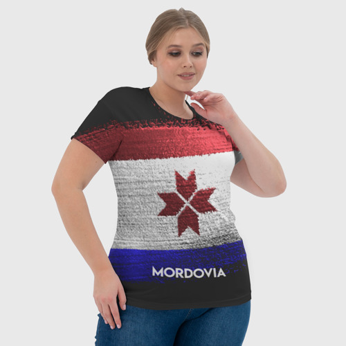 Женская футболка 3D MORDOVIA(Мордовия), цвет 3D печать - фото 6