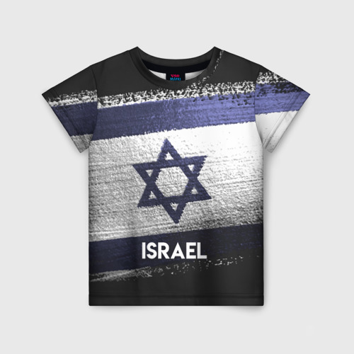 Детская футболка 3D Israel звезда, цвет 3D печать