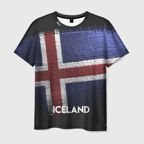 Мужская футболка 3D IcelandИсландия, цвет 3D печать