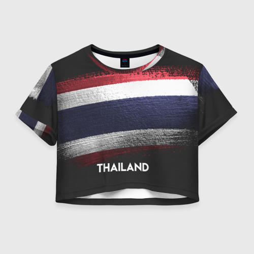 Женская футболка Crop-top 3D Тайланд(Thailand), цвет 3D печать