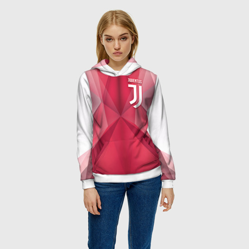 Женская толстовка 3D Juventus new uniform, цвет 3D печать - фото 3