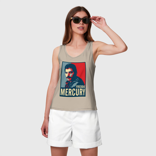 Женская майка хлопок Freddie Mercury - фото 3