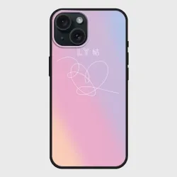 Чехол силиконовый для Apple iPhone 15 матовый BTS