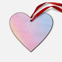 Деревянная игрушка Сердце BTS