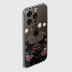 Чехол для iPhone 16 Pro Max силиконовый с защитой камеры Myke Tyson 7 - фото 2