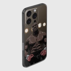 Чехол для iPhone 16 Pro силиконовый с защитой камеры Myke Tyson 7 - фото 2