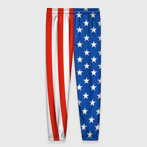 Женские брюки 3D Американский Флаг, цвет 3D печать - фото 2