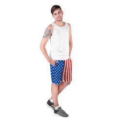 Мужские шорты 3D Американский Флаг - фото 2