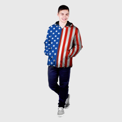Мужская куртка 3D Американский Флаг - фото 2
