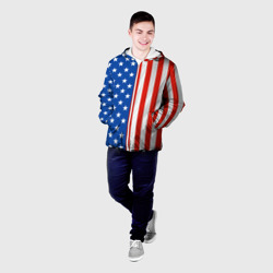 Мужская куртка 3D Американский Флаг - фото 2
