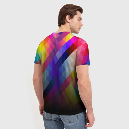 Мужская футболка 3D Кубик Рубика, цвет 3D печать - фото 4