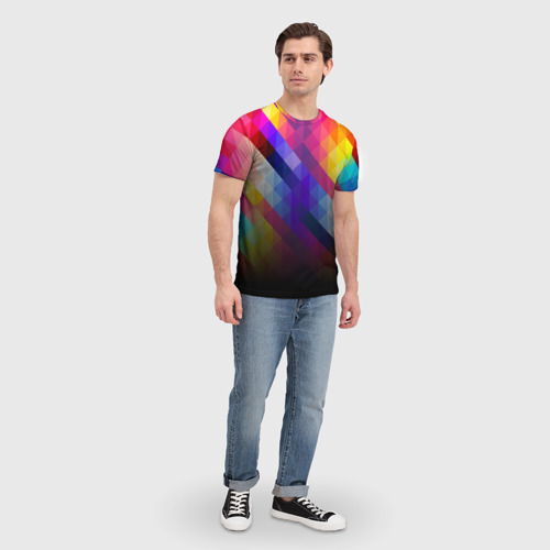 Мужская футболка 3D Кубик Рубика, цвет 3D печать - фото 5