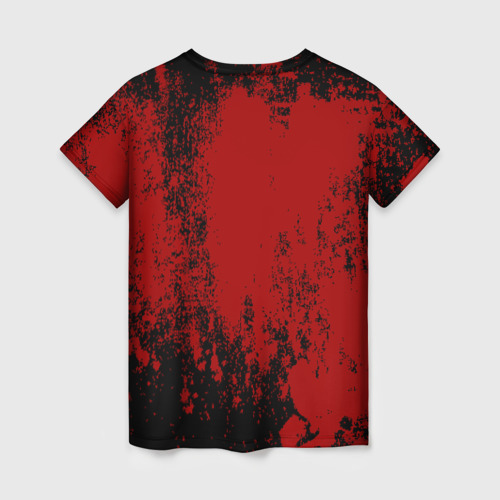 Женская футболка 3D Red blood, цвет 3D печать - фото 2