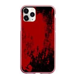 Чехол для iPhone 11 Pro Max матовый Red blood