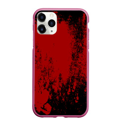 Чехол для iPhone 11 Pro Max матовый Red blood