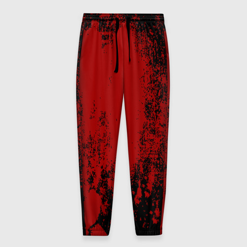 Мужские брюки с принтом Red blood, вид спереди №1