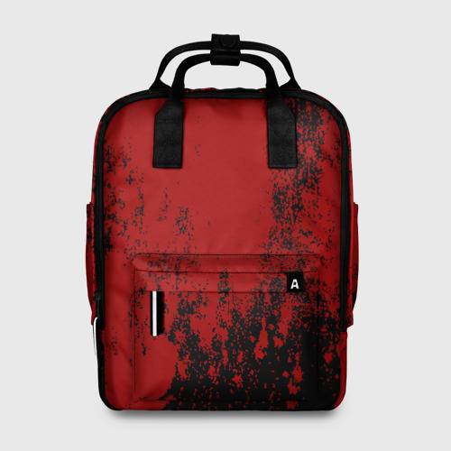 Женский рюкзак 3D с принтом Red blood, вид спереди #2