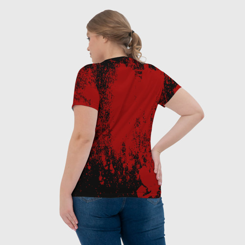 Женская футболка 3D Red blood, цвет 3D печать - фото 7