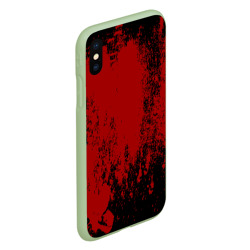 Чехол для iPhone XS Max матовый Red blood - фото 2