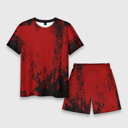 Мужской костюм с шортами 3D Red blood