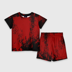 Детский костюм с шортами 3D Red blood