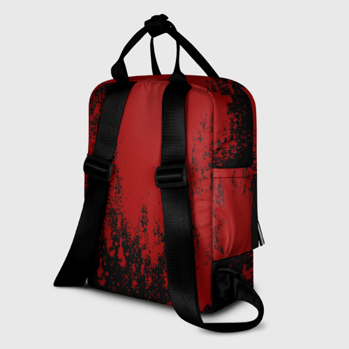 Женский рюкзак 3D с принтом Red blood, вид сзади #1