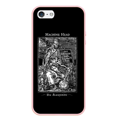 Чехол для iPhone 5/5S матовый Machine Head 10, цвет светло-розовый