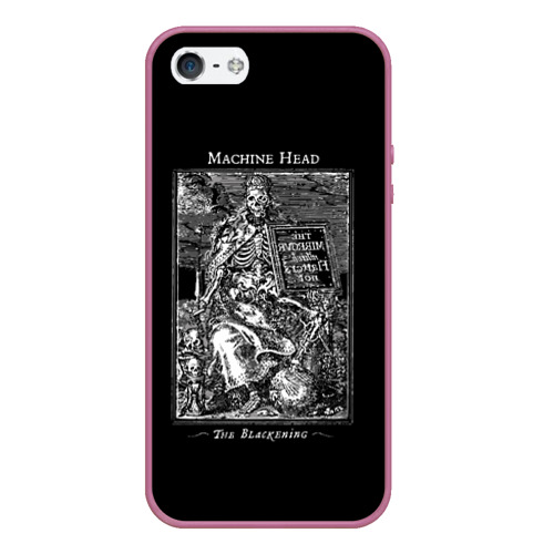 Чехол для iPhone 5/5S матовый Machine Head 10, цвет розовый