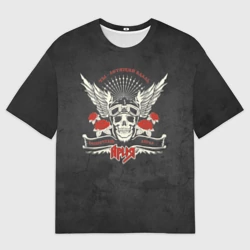 Мужская футболка oversize 3D Беспечный ангел