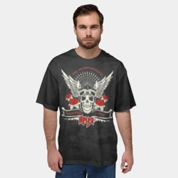 Мужская футболка oversize 3D Беспечный ангел - фото 2