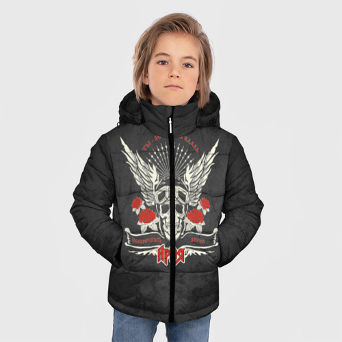 Зимняя куртка для мальчиков 3D Беспечный ангел, цвет черный - фото 3