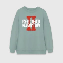 Женский свитшот oversize без начеса хлопок RDR2