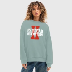 Женский свитшот oversize без начеса хлопок RDR2 - фото 2