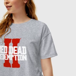 Женская футболка хлопок Oversize RDR2 - фото 2