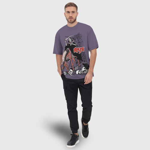Мужская футболка oversize 3D Всадник, цвет 3D печать - фото 5