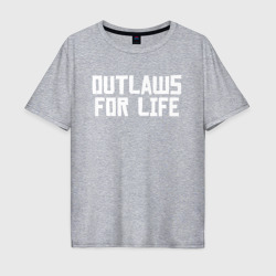 Мужская футболка хлопок Oversize Outlaws for life RDR2